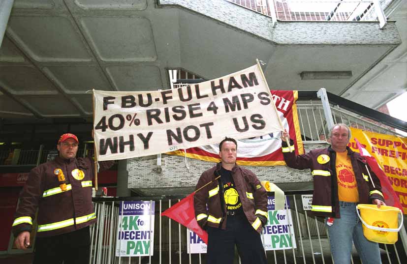 Firefighters Strike 13-15/11/02 and Lobby of London Labour Conference 16/11/02