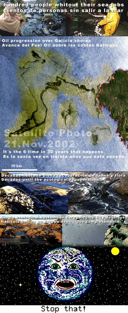 Ecodestruction over Galicia [Spain]