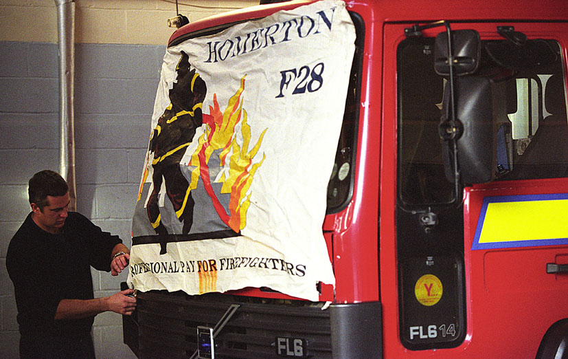 Firefighters Strike and Solidarity with NUT & UNISON London demo