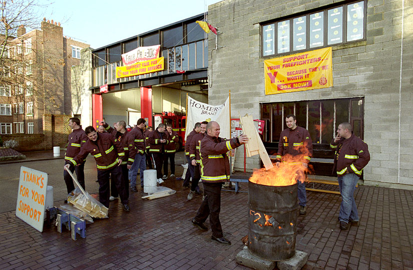 Firefighters Strike and Solidarity with NUT & UNISON London demo