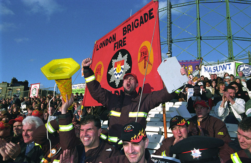 Firefighters Strike and Solidarity with NUT & UNISON London demo