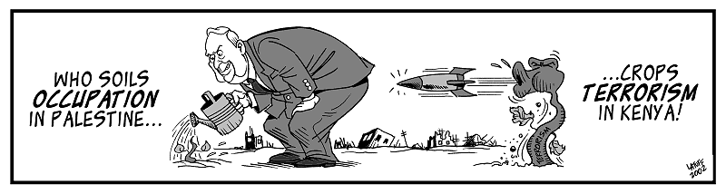 Sowing occupation, croping terrorism (by Latuff)