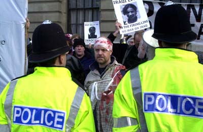 Peace protest Whitehall