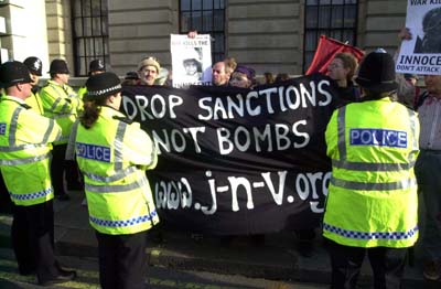 Peace protest Whitehall