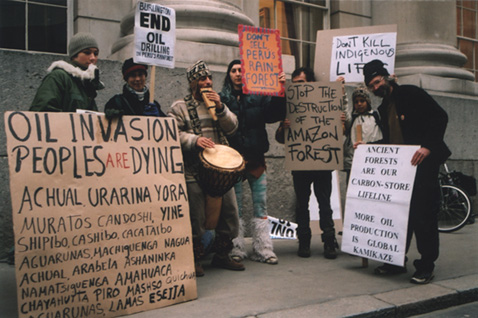 Peru:Stop Killing The Forest.President's Trade Visit to London Dogged By Protest