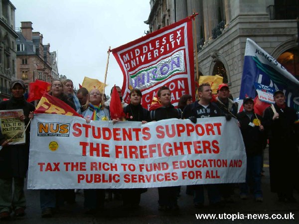 Dec 7: London National demo to support the firefighters 2