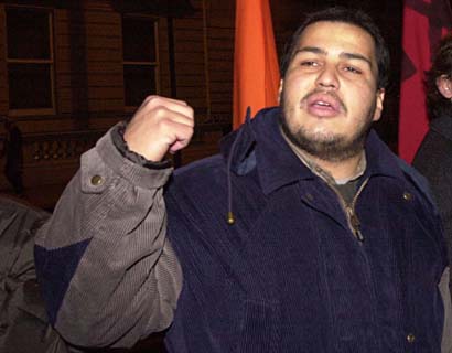 SOLIDARITY DEMO AT ITALIAN EMBASSY