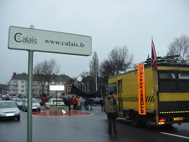Calais Demo in Solidarity with Sangatte Refugees