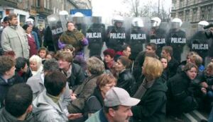Workers protest in Wroclaw / Poland