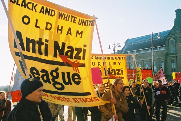 Pics. Anti Racist march Oldham 4th Jan Protest against racist murder