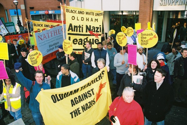 Pics. Anti Racist march Oldham 4th Jan Protest against racist murder