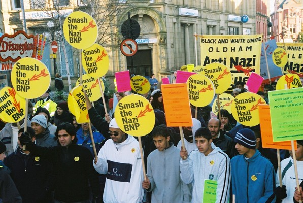 Pics. Anti Racist march Oldham 4th Jan Protest against racist murder