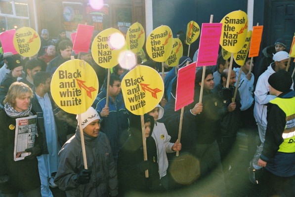Pics. Anti Racist march Oldham 4th Jan Protest against racist murder