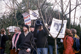 Anti-war action at Northwood base