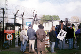 Anti-war action at Northwood base