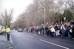 Anti-war action at Northwood base