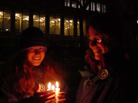 Saturday's Candlelight Vigil in front of US Embassy in London