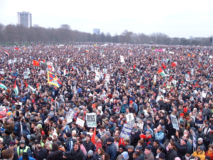 London Hyde park demo feb15th pics