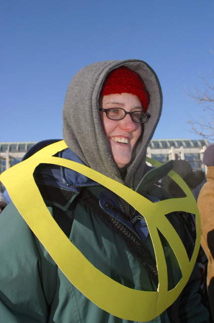 Photos Anti War Ottawa Canada. -30C