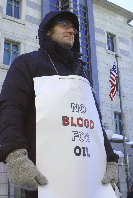 Photos Anti War Ottawa Canada. -30C