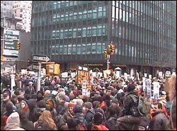 New York City says "No War!"