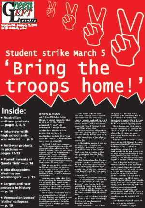 AUSTRALIA +World NOWAR-round-up: Largest coordinated anti-war protest in history