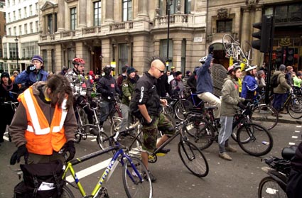 Pics from stop the war critical mass