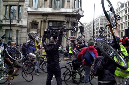 Pics from stop the war critical mass
