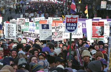 New York City Anti War Demo 15th Feb- Pix