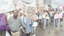 Antiwar Demonstration in Barbados outside the British High Commission