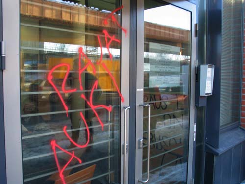 Pics from the anti-deportation action in Helsinki, Finland