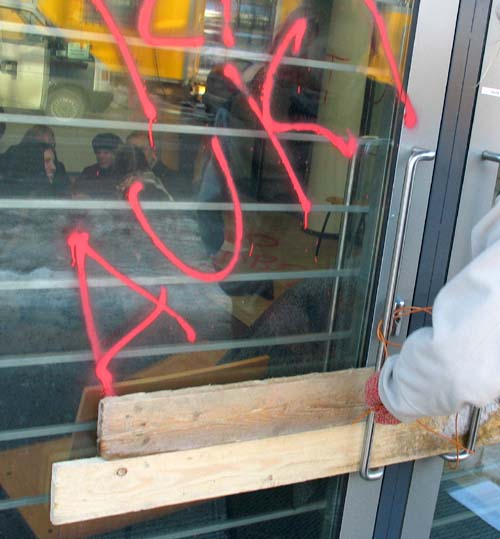 Pics from the anti-deportation action in Helsinki, Finland