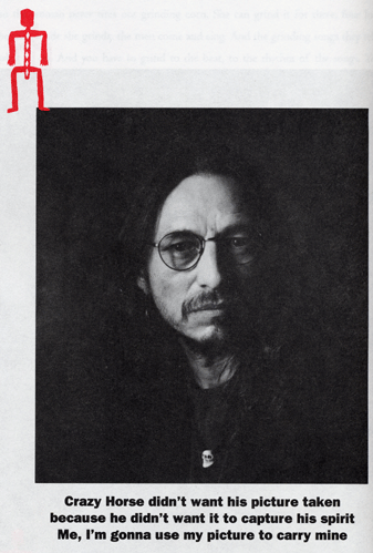 John Trudell and an artist discuss the perpetual war mentality