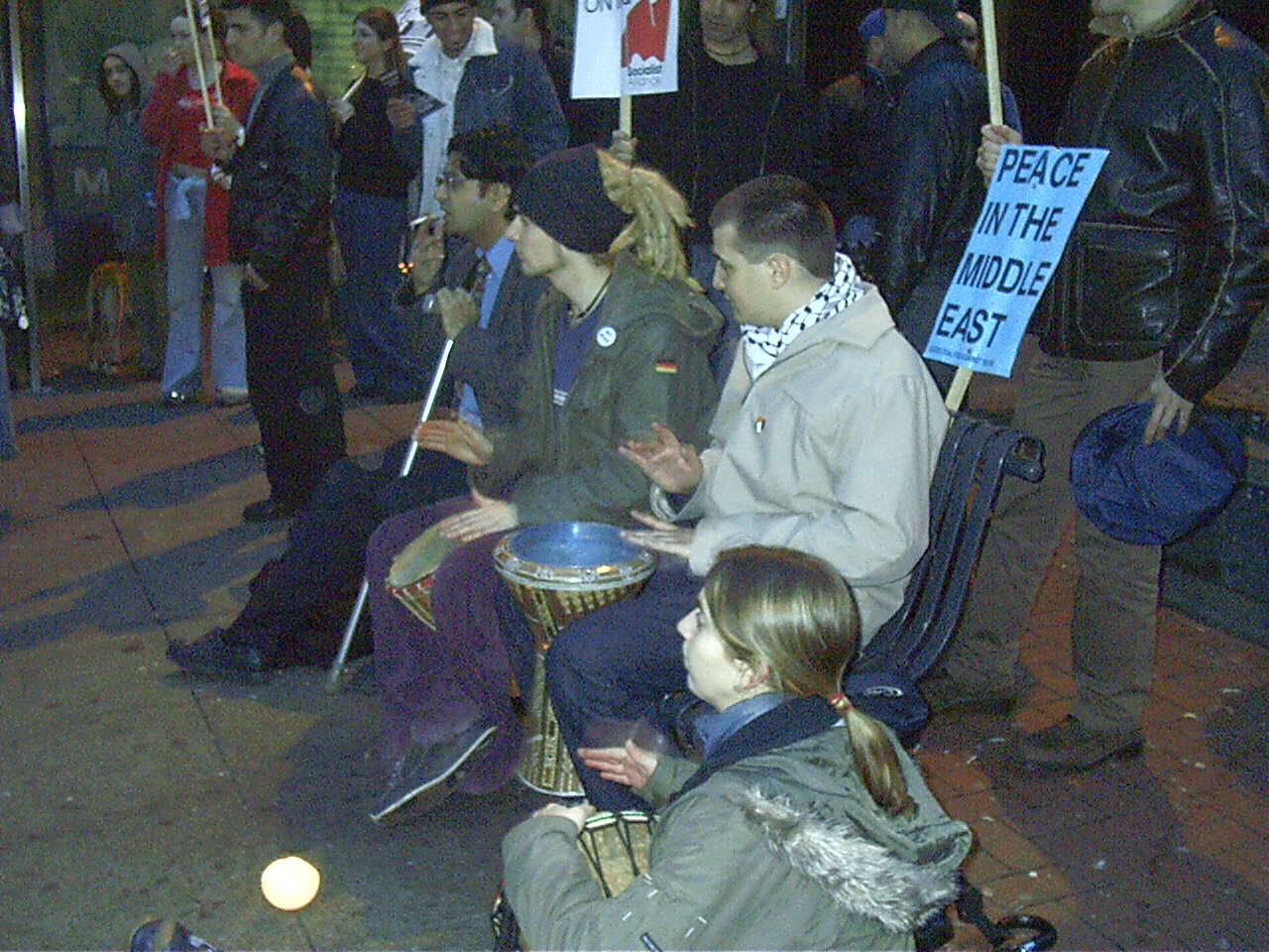 Leeds Candle-lit Vigil Peace Protest