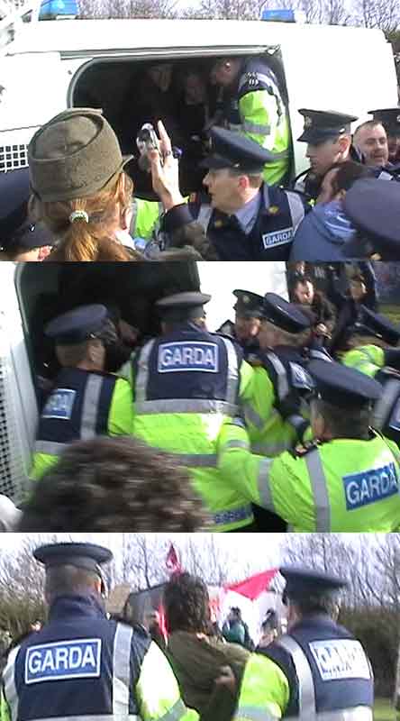VIDEO Direct Action Ireland - NO WAR demo