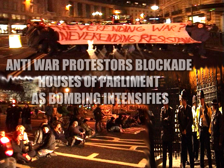 images from UK Parliment Blockade 3/3/03