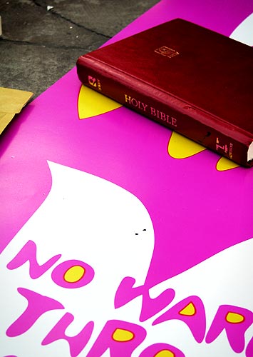 An Anti-War Ash Wednesday in Dublin (photos)