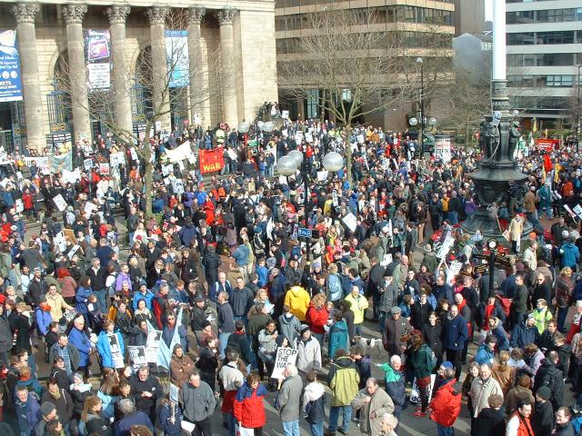 Sheffield Anti-War Demo 8th March 2003