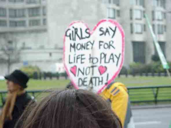 Pictures from the Women's Day demo in London