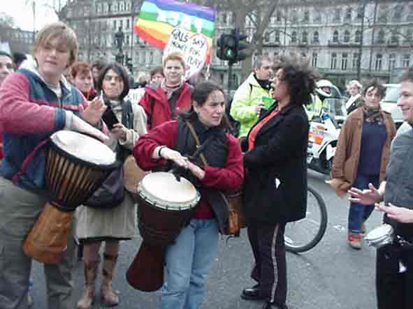 Pictures from the Women's Day demo in London