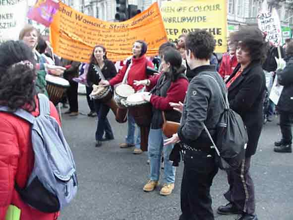 Pictures from the Women's Day demo in London