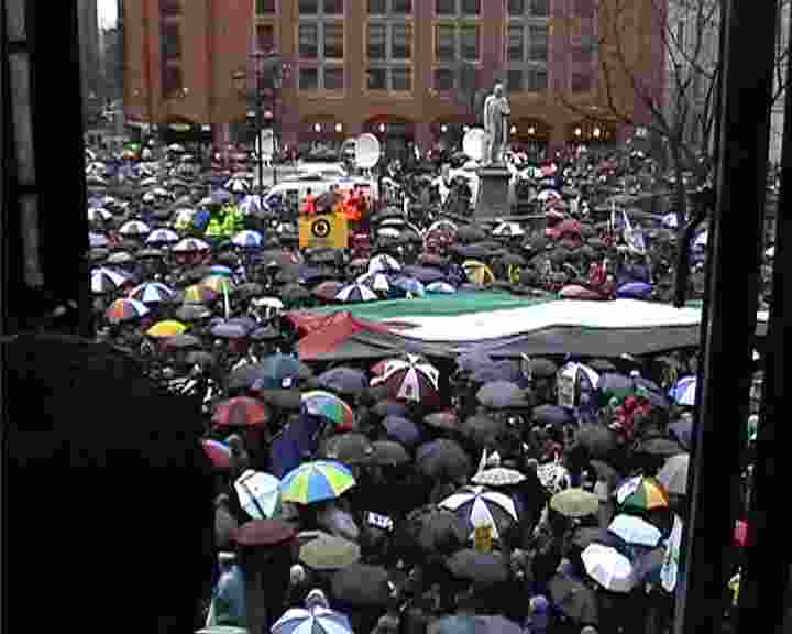 Stills from Manchester Demo, 8th March