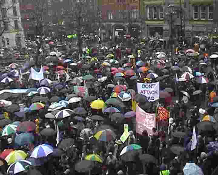Stills from Manchester Demo, 8th March