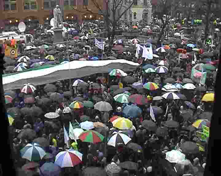 Stills from Manchester Demo, 8th March