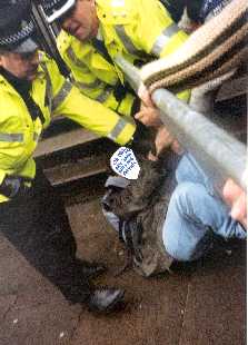 Protest at the Spanish embassy in Edinburgh