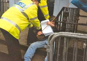 hopefully more pictures about Spanish embassy protest