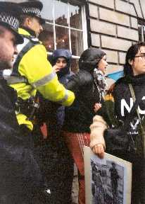 hopefully more pictures about Spanish embassy protest