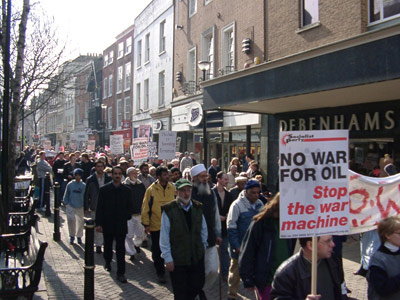 Worcester marches against war (saturday)
