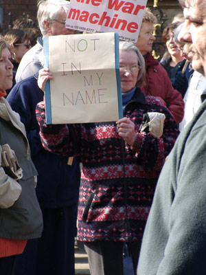 Worcester marches against war (saturday)
