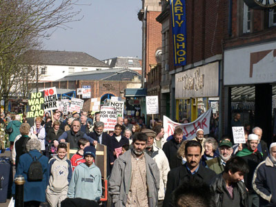 Worcester marches against war (saturday)